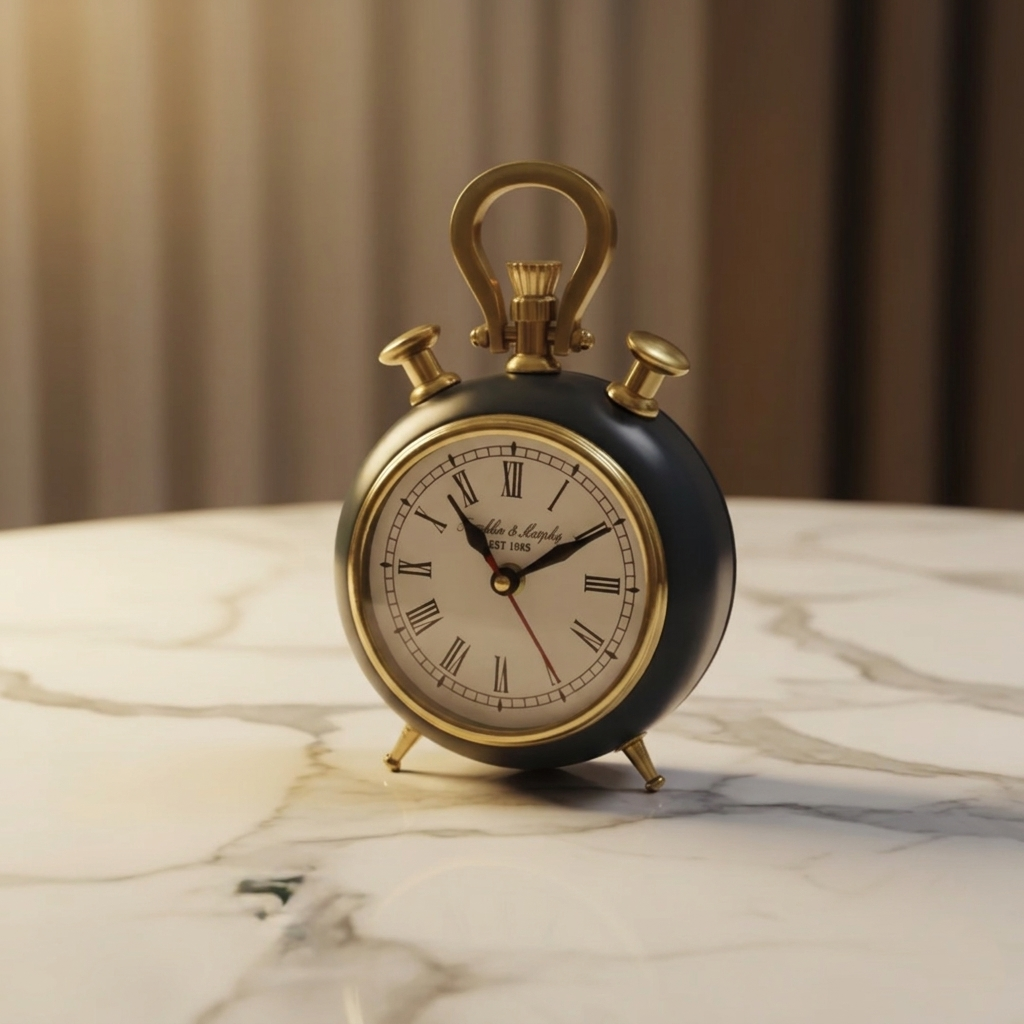 Navy Alarm Clock