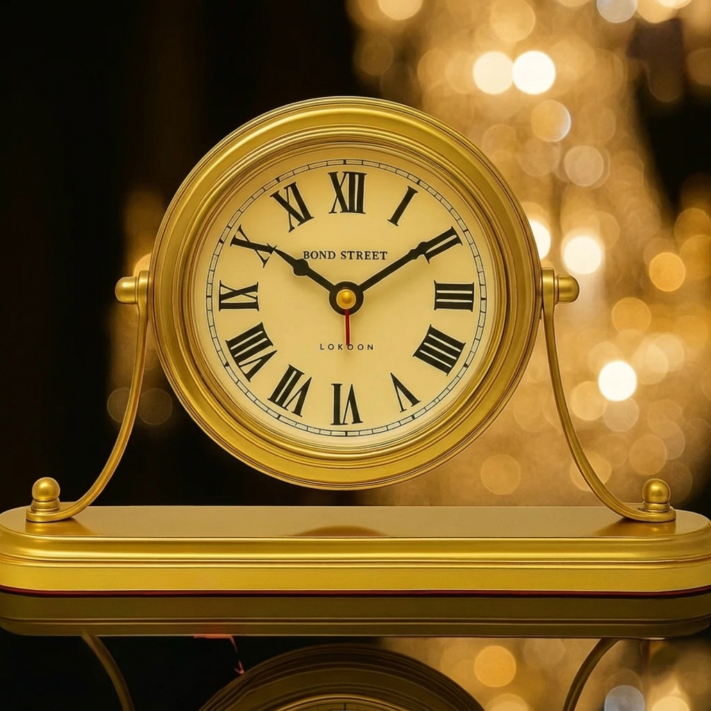 Gold Mantel Clock