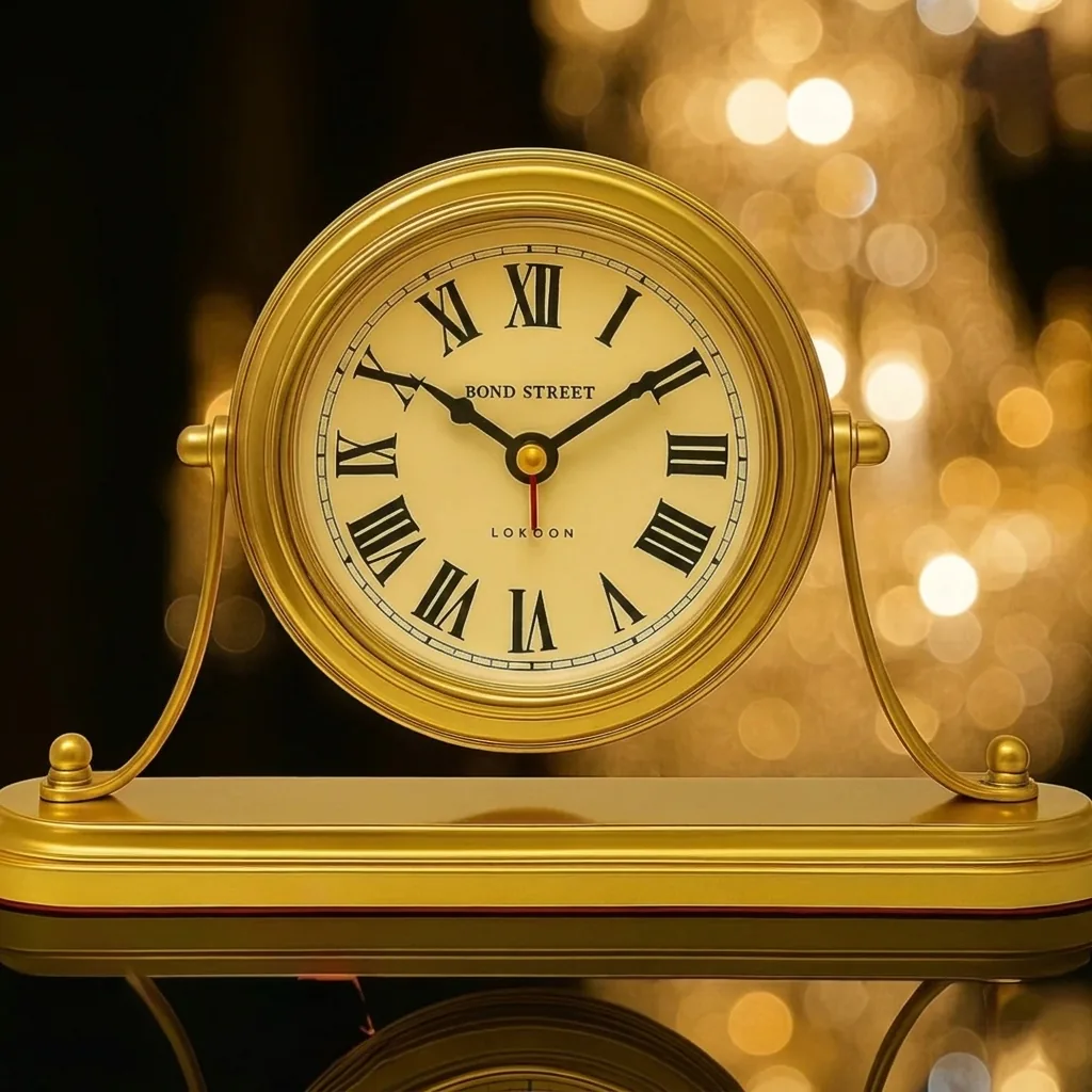 Gold Mantel Clock